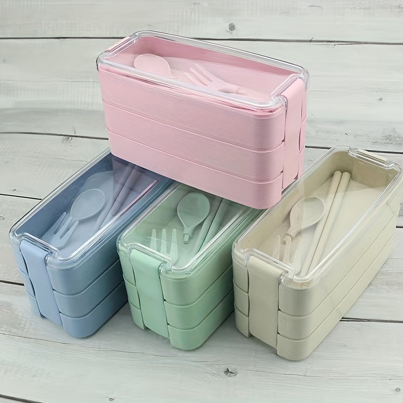 Stackable Leak proof Bento Box With Handle Double layer - Temu