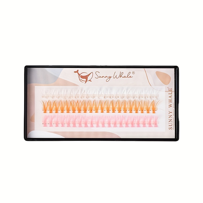 4 Boxes Colored Cluster Lashes Mix Individual Lashes Soft Lash Extension