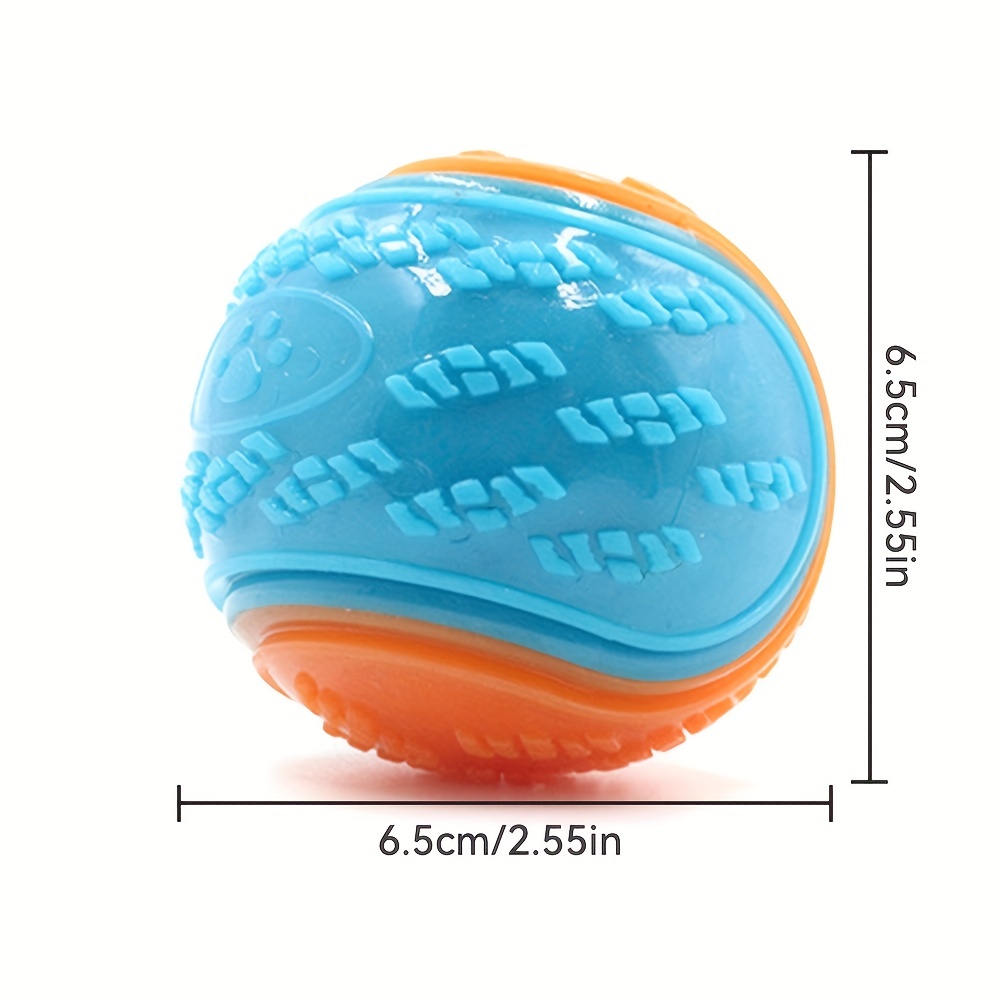 interactive dog toy 1pc pet ball squeaker chew toy for puppy teeth cleaning fun 1