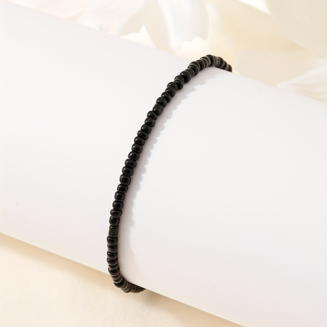 Mini Rice Beads Beaded Anklet, Hip Hop Style
