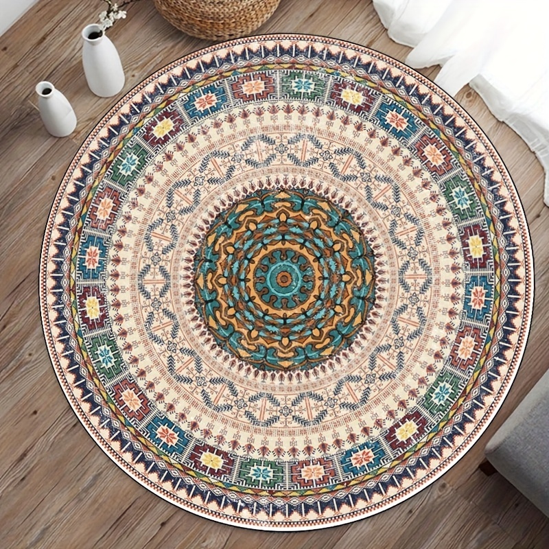 3d Illusion Rug Floor Carpet Visual Swirl Black White - Temu