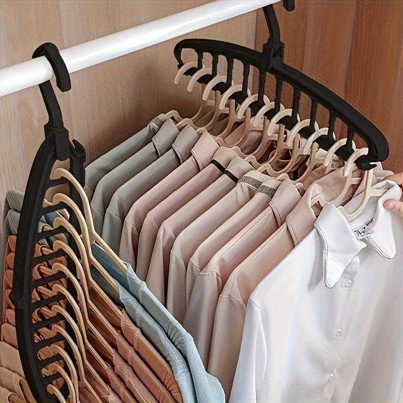 

Black Multi-hole Travel Hanger - Space-saving Closet Organizer For Drying & Storage