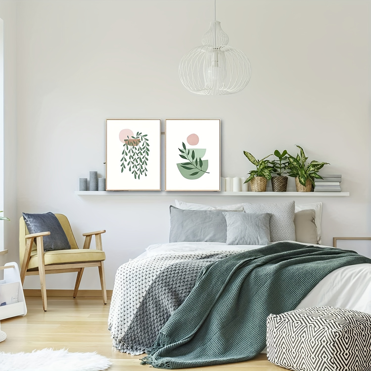 Aesthetic Green Room Decor Posters Bedroom Danish - Temu