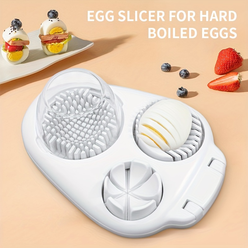 Egg r For Hard Boiled Eggs, 3 Modes, Handy Heavy Duty Egg Cutter, Kitchen  Dicer For Strawberry, Mushroom, Grape, Cherry Tomato, Kitchen Accessories -  Temu