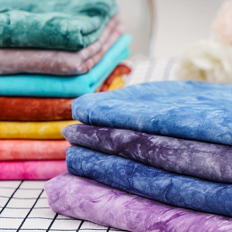 11pcs Of 40x50cm Handmade Tie-dye Fabric, Suitable For Quilting, , And Projects Like Bags, Masks, Tablecloths, And Pillowcases