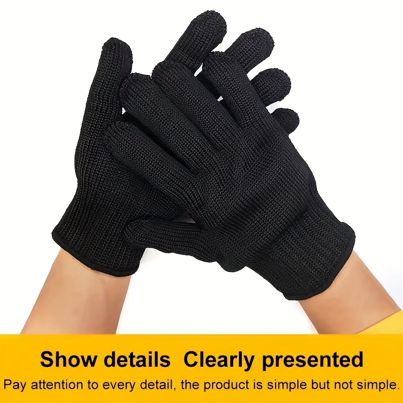 2PCS Cut Proof Stab Resistant Safety Butcher Gloves Kitchen Level 5  Protection