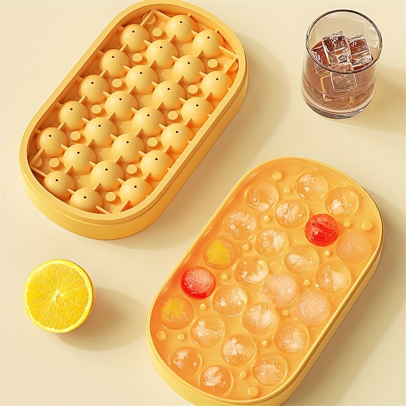 Orange Shape Silicone Ice Box 8 in 1 Silicone Ice Tray for Freezer Silicone  Ice Cube Tray