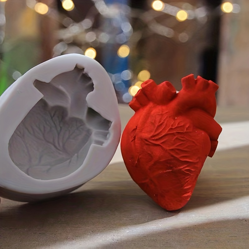 Silicone Anatomical Heart Mold- Two Part
