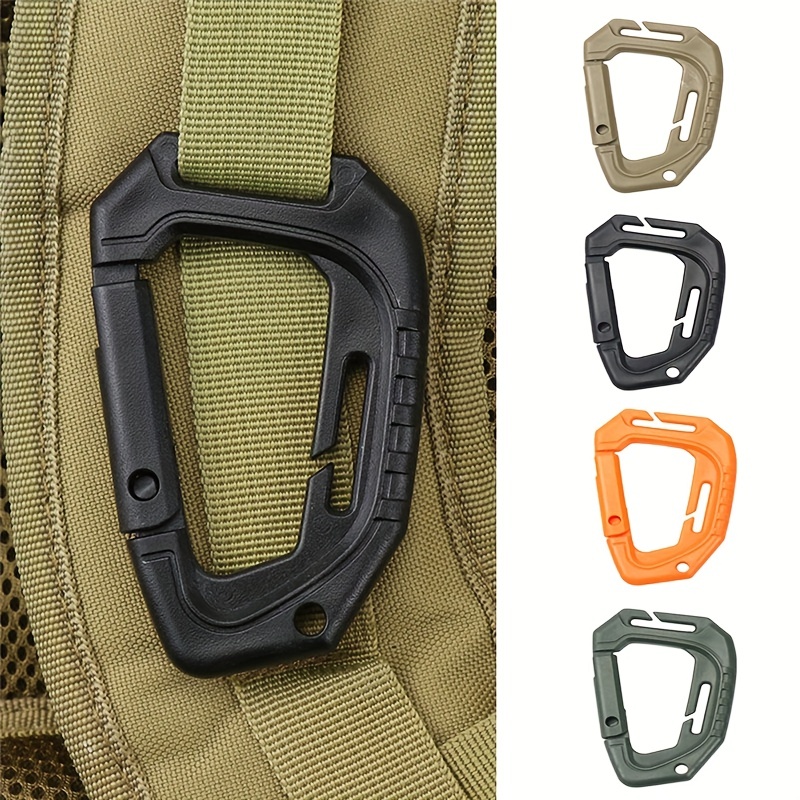 Outdoor Carabiner Webbing Backpack Clips Buckle Belt D-Type