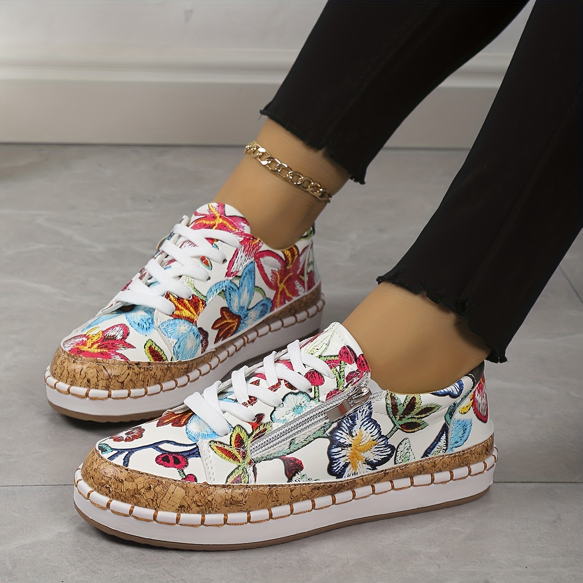 Tenis flatform sale floral