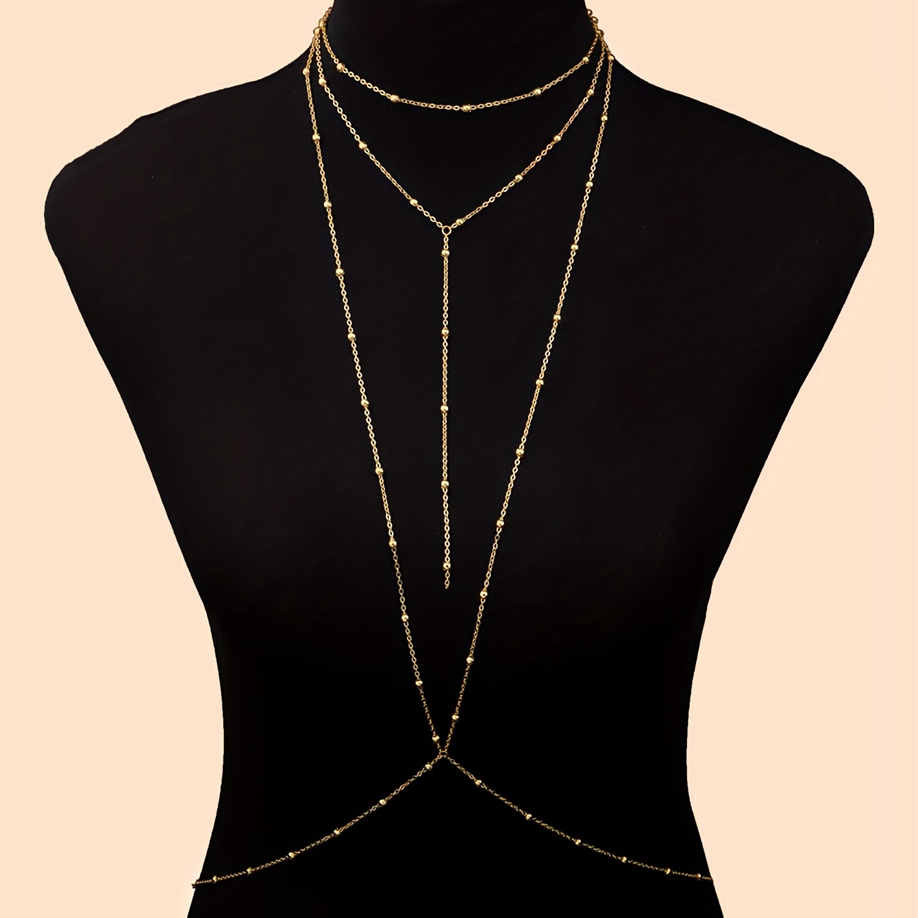 Sexy Golden Halter Chest Chain for Women