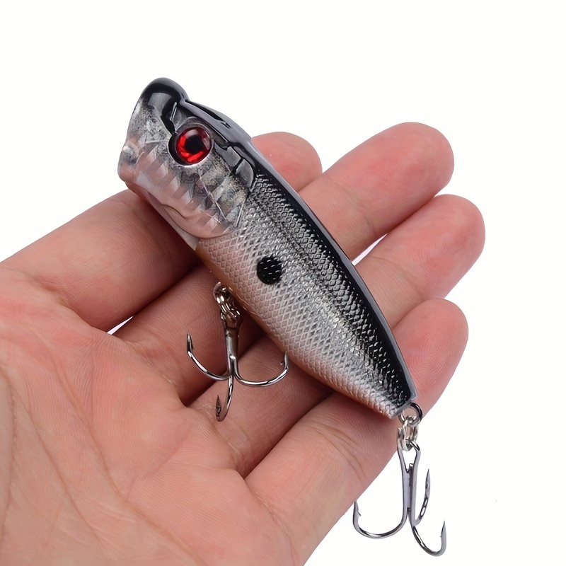 5pcs Premium Topwater Popper Fishing Lures - 6.5cm/2.56inch, 12g, Hard  Bait, Artificial Wobblers, 6# Hooks Included - Perfect for Catching Big Fish