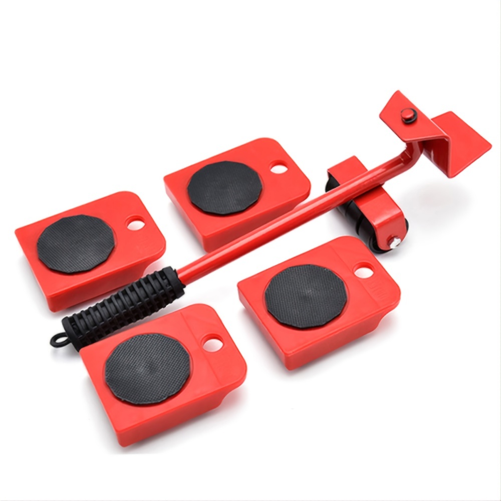 4Pcs Moving Dolly Platform Casters Rollers For Moving Furniture with Lifter