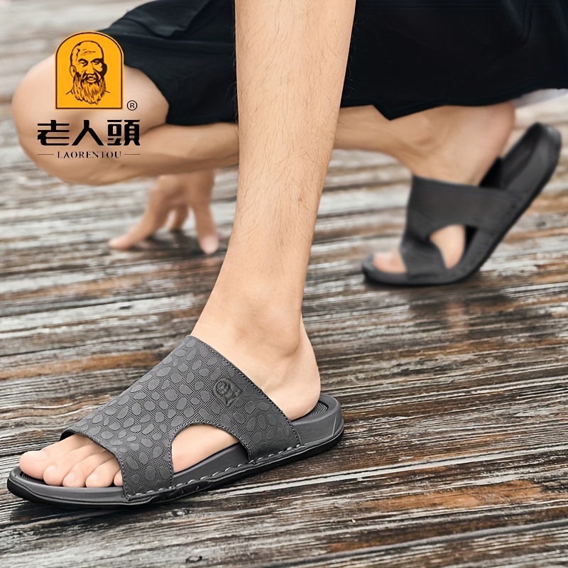 Laorentou Men's Lightweight Slip On Sandals - Spring & Summer