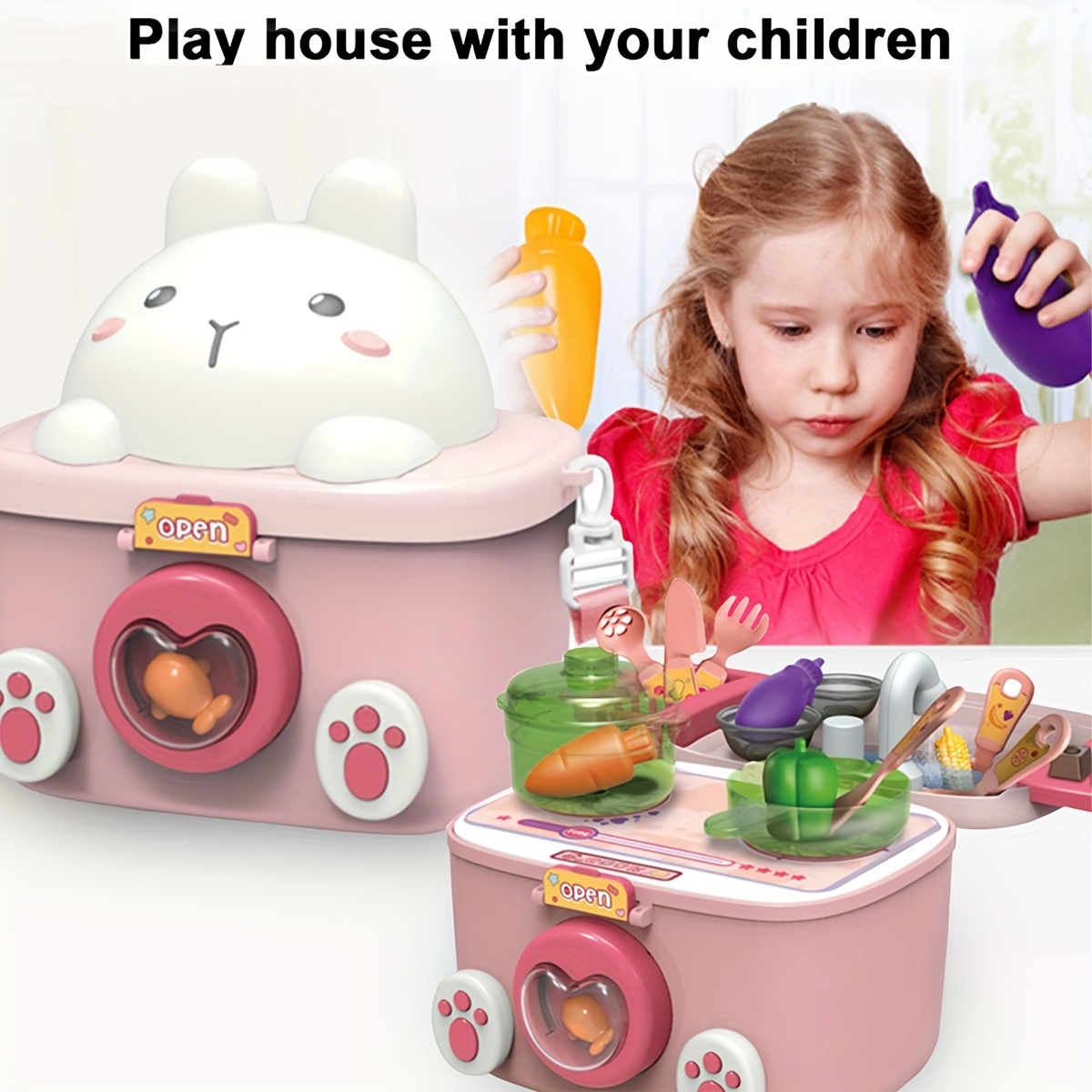 Mini Kitchen Set Kids Real Cooking