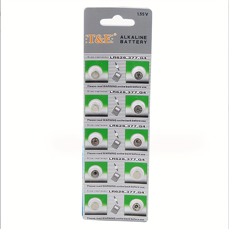 1.55v Ag4 377 Button Cell Battery Sr626sw Sr626 Button Alkaline Battery 177  376 626a Lr66 Lr626 For Watch Toy Clock - Temu Germany