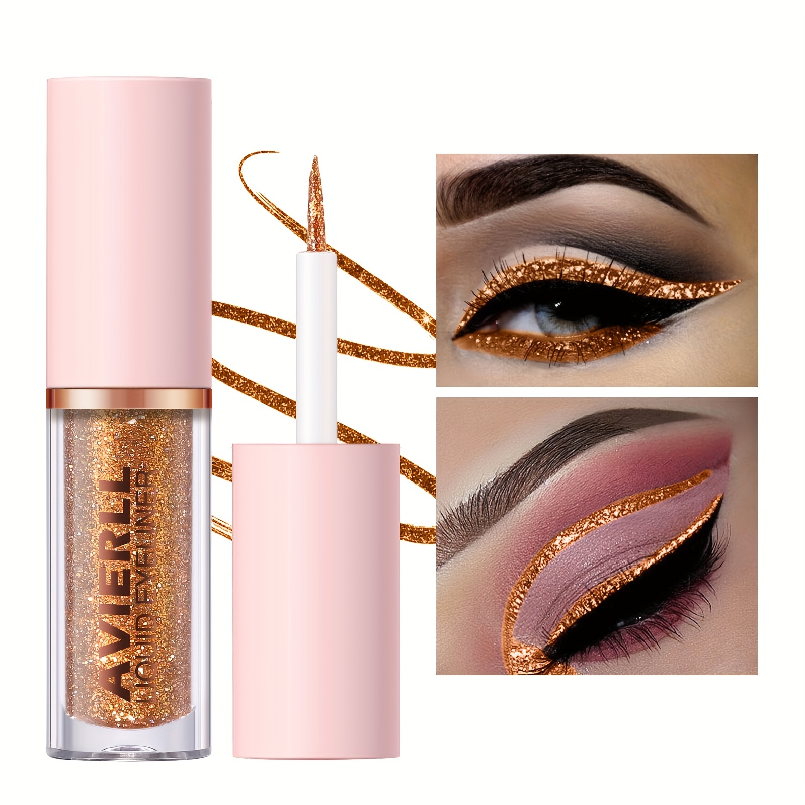 8 Colors Glitter Eyeliner Set Waterproof Easy to Apply