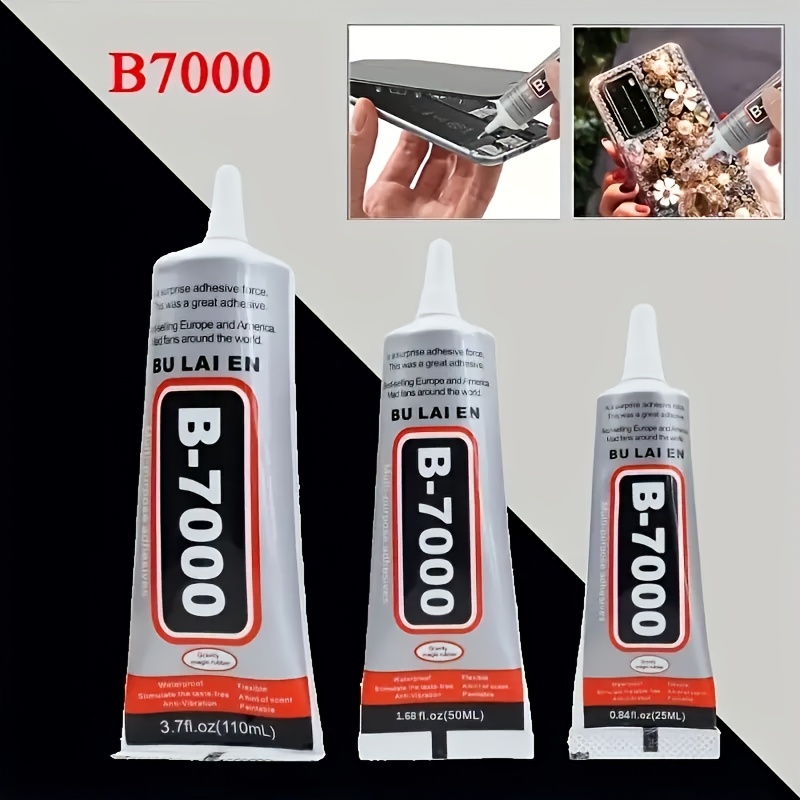 6856PCS Round Rhinestones&B-7000 Adhesive Glue Kits with Black