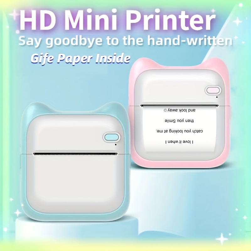 1pc Mini Imprimante Photo Pour IPhone/Android, Imprimante Photo