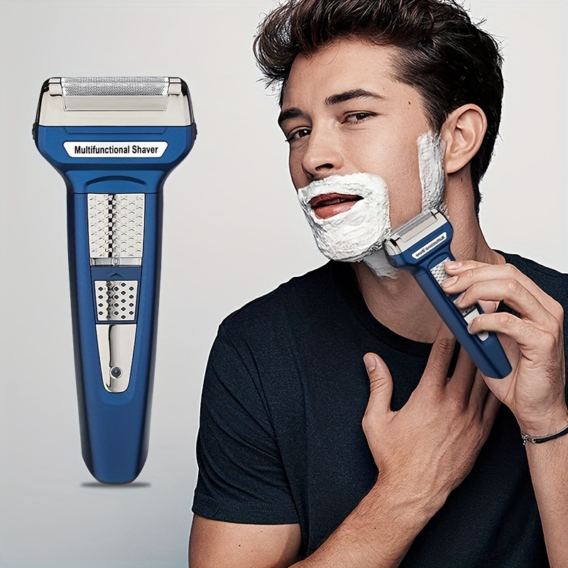 

Men's Electric Razors Precision Beard Sideburn Trimmer Razors Twin Blade Washable Grooming Razor, Cordless And Usb Rechargeable Reciprocating Shaver