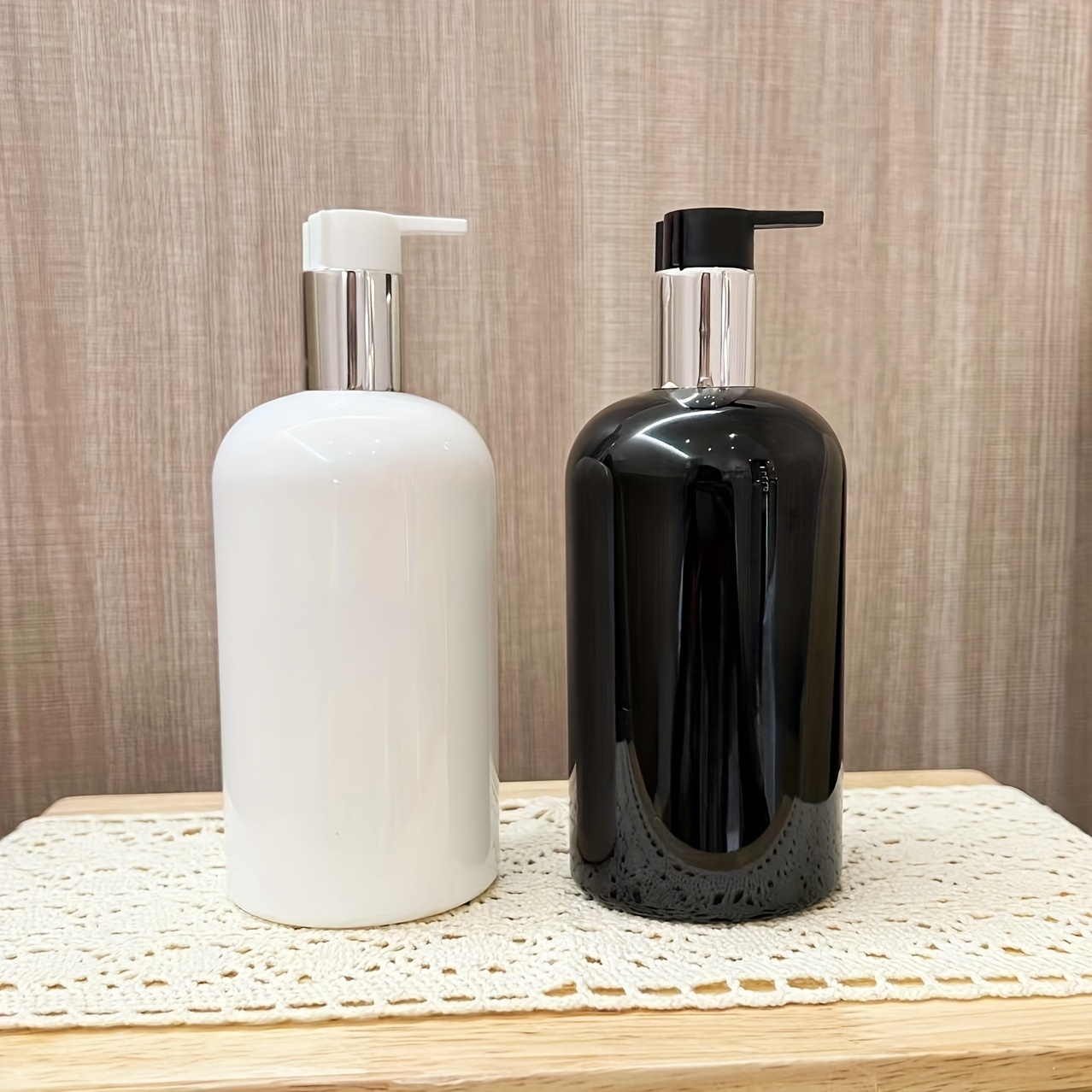 

Empty Soap Dispenser Bottle, 500ml Refillable Dispenser Bottle With Pump For Lotion, Shower Gel, Shampoo And Conditioner Bottles For Bathroom Hotel