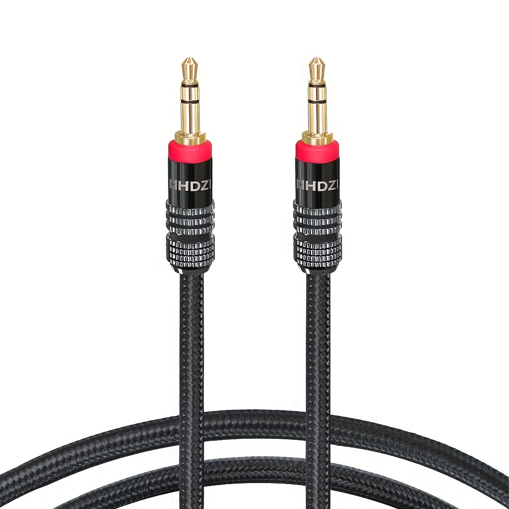 Mini cable de audio óptico digital de 3.5 mm que conecta el cable Toslink  [24K de nailon trenzado ultra duradero] Cable de audio SPDIF para cine en