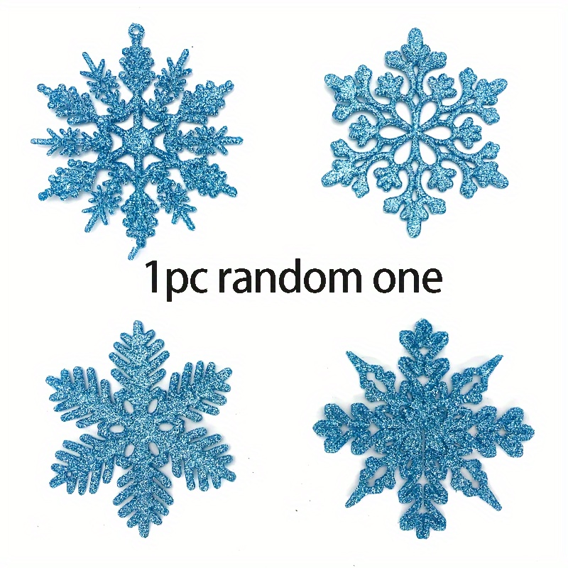 1p Snowflakes Christmas Decorations Christmas Tree - Temu