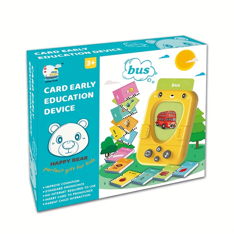 Toddler Toys for 2 3 4 5 Year Old Boys & Girls,Talking Flash Cards