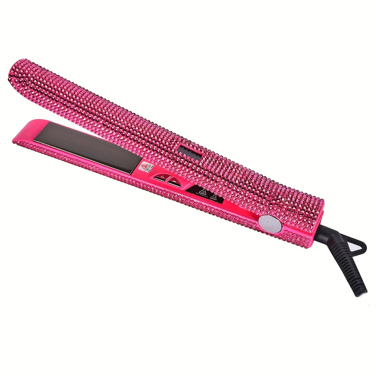 Diamond ceramic hair clearance straightener