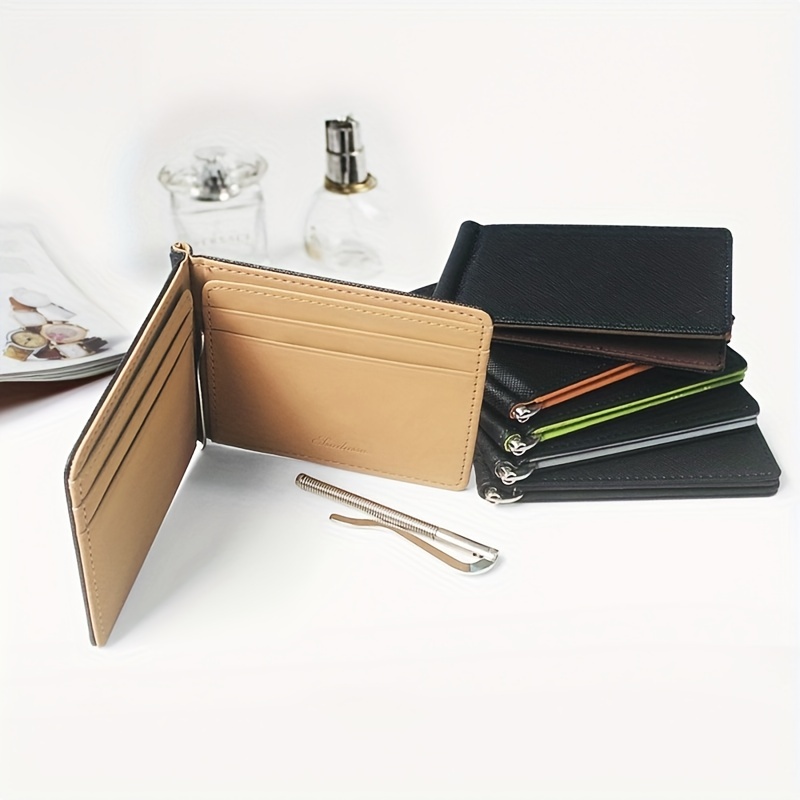 Men's Small Portable Money Clip Multi-card Card Case Bifold Card Holder -  Temu