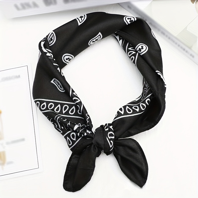 Paisley Bandana Scarf Polyester Head Wrap Beach Accessory Gift For Mom