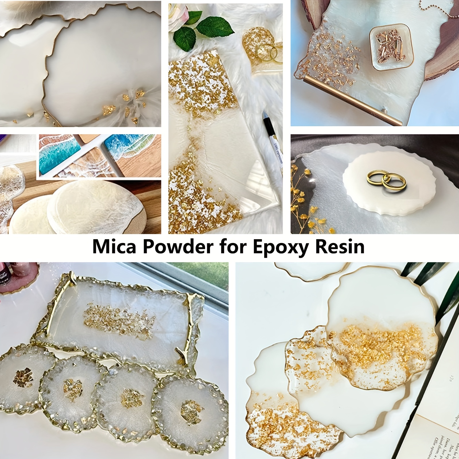 30 Colors Mica Powder for Epoxy Resin, Pearlescent Pigment Powder for Soap  Paint, Jewelery Making, Nail Polish, Candle Making, Bath Bombs, Slime