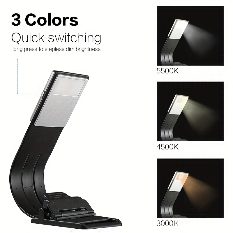 Lampe de chevet LED avec bras flexible, fonction de gradation et