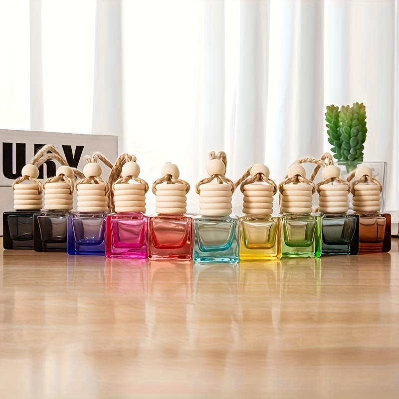 Square Colored Empty Bottle Perfume Bottle Aromatherapy - Temu