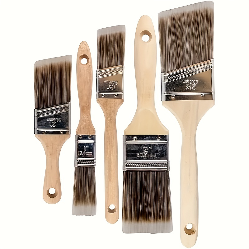 3 pieces plastic handle paint brush