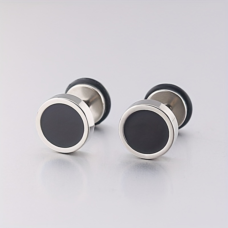 Men's Titanium Steel Stud Earrings