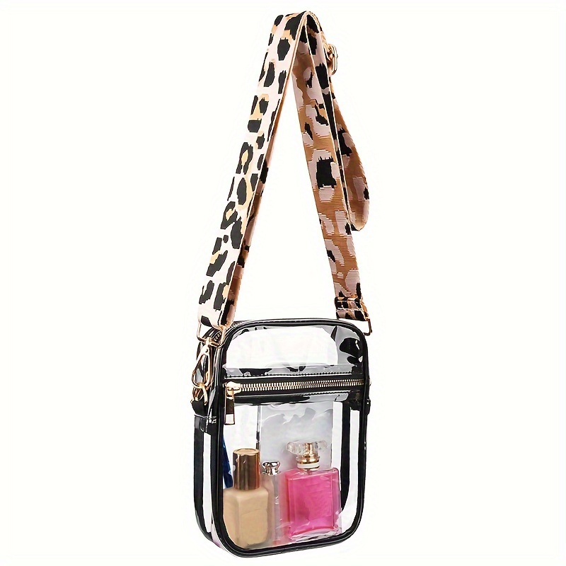 Clear Crossbody Purse Bag Stadium Approved PVC Transparent