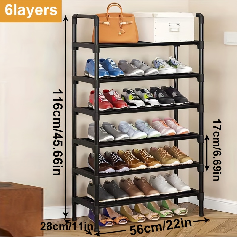 Simple Shoe Storage Rack, Household Multi-layer Shoe Rack, Bedroom Floor  Standing Storage Rack, Indoor Shoe Storage Supplies, Apartment Large  Capacity And Space Saving Shoe Storage Organizer - Temu