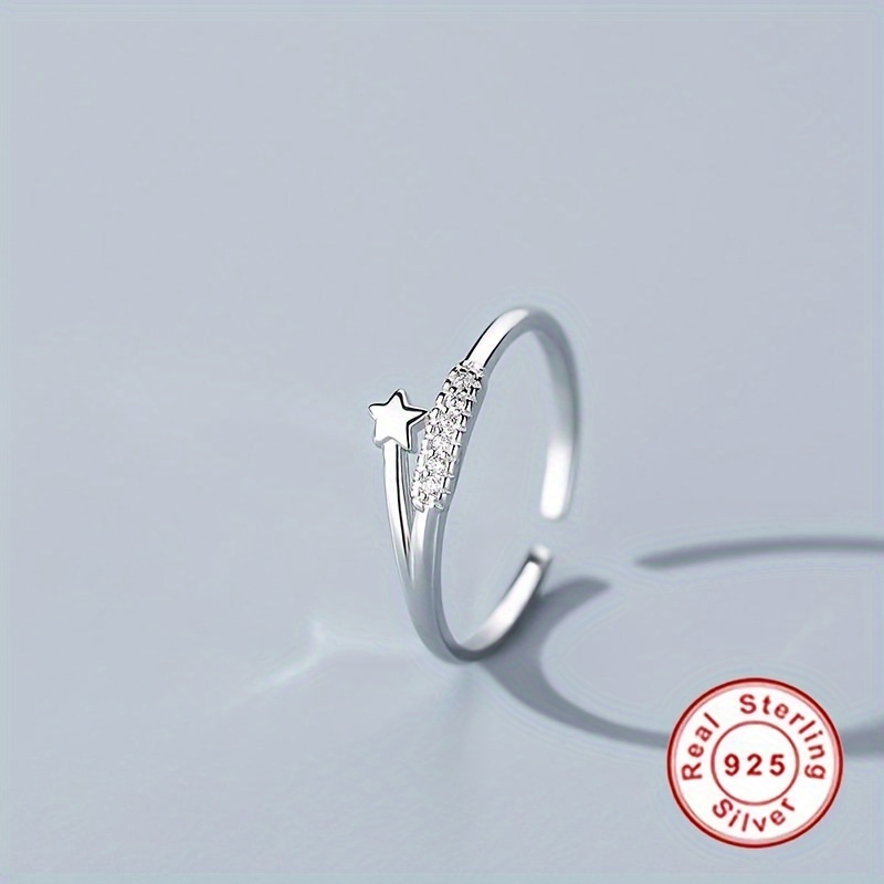 925 Bague toile En Argent Sterling Femmes Meilleure Amie Temu