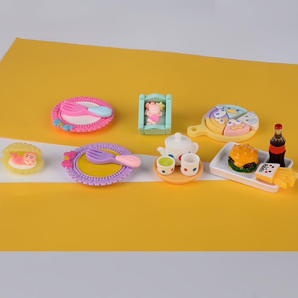 Mini Food Miniature Doll House Accessories Small Resin Doll Food Dollhouse  Food Set Pretend Play Kitchen Food Toys Adults Teenagers Mini Food Drink  Bottle Toys Assorted Food Accessories, Buy , Save