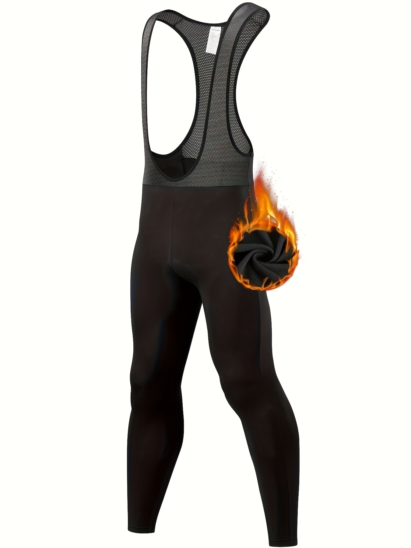 Men's Cycling Suspenders 3d Padded Pants Warm Thermal Skinny - Temu
