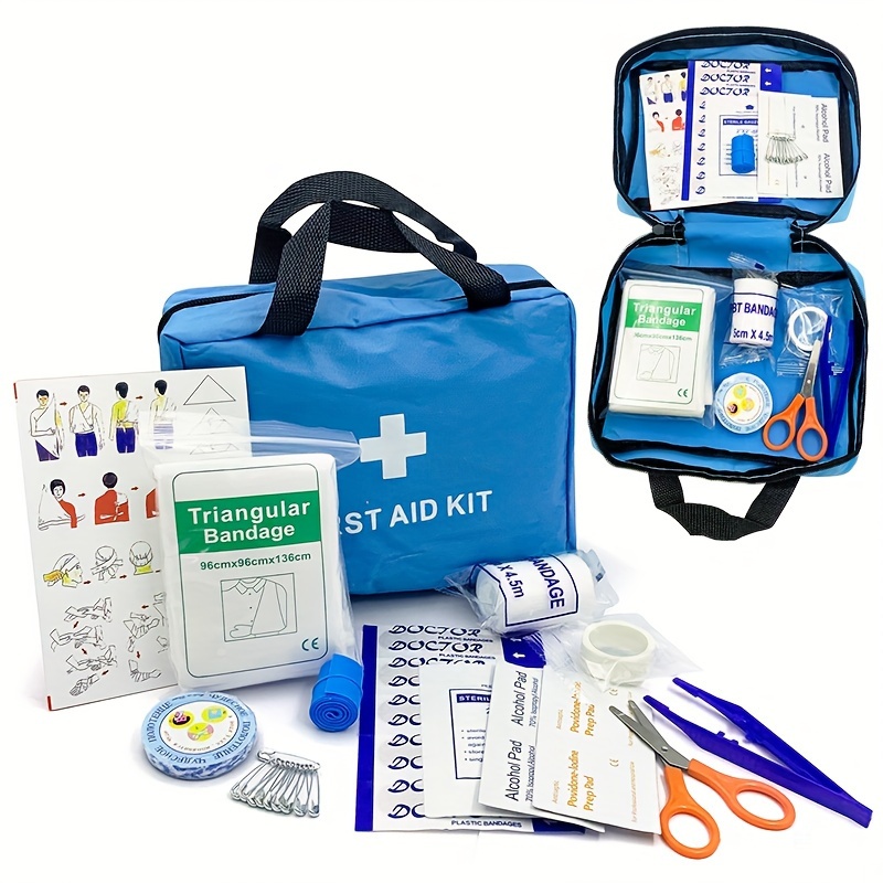 61 Pieces First Aid Kit For Home Businesses 61 Pieces - Temu