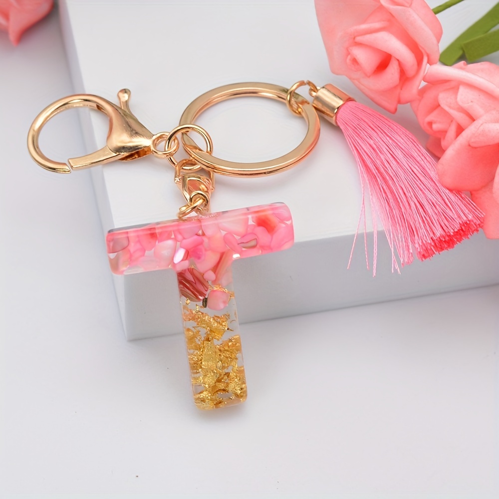 Kennedy Elise Ranie Tassel Keychain in Pink Gold / One