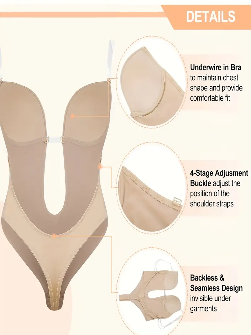 Hollow Shaping Bodysuit Tummy Control Slimming Slip Body - Temu