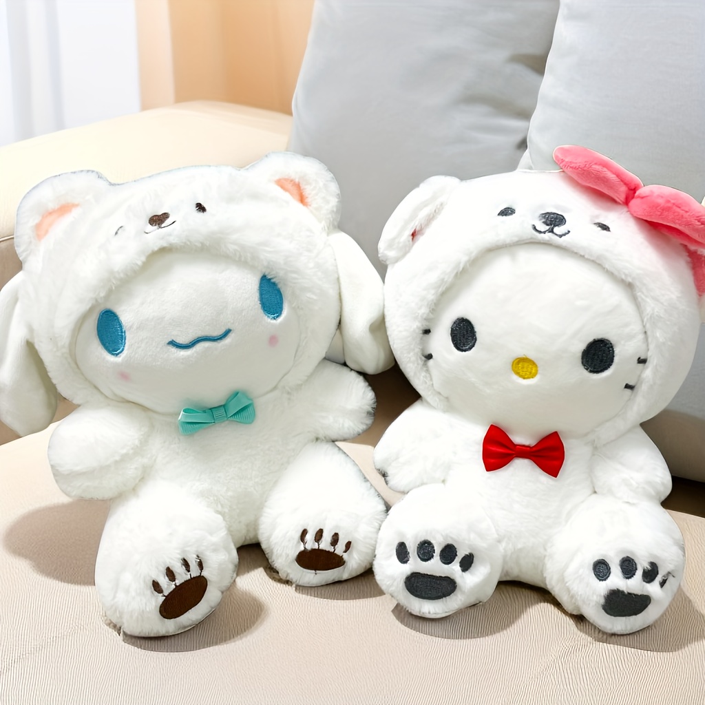 Sanrio – oreiller en peluche My Melody se transforme en Panda, peluche  Kawaii, jouet Kuromi Hello Kitty, cadeau