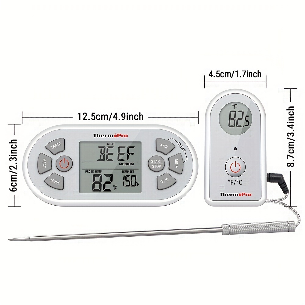 Thermomètre à Viande Numérique Électronique Sans Fil avec Sonde