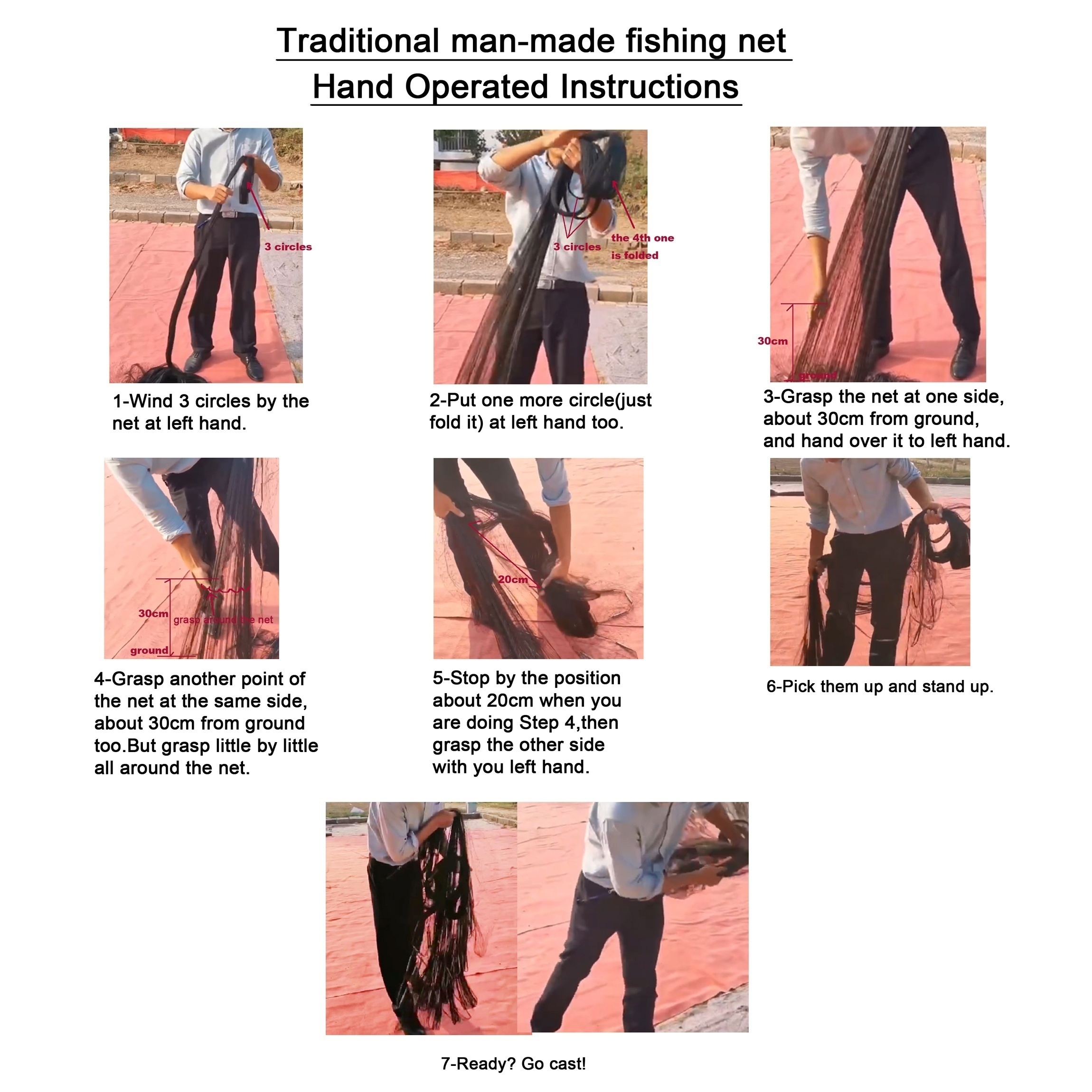 Hand Throw Fishing Net Tire Wire Material Fishing Net - Temu