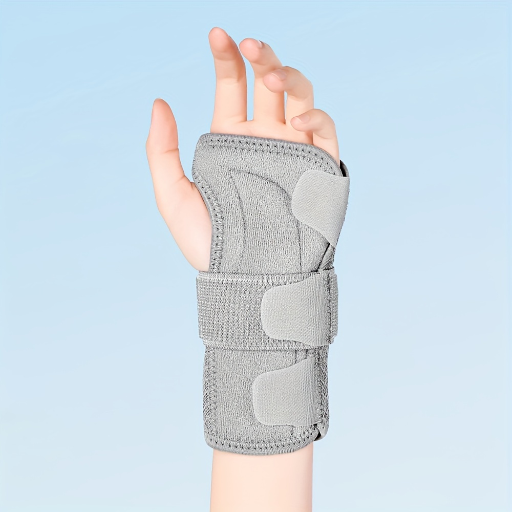 2pcs Medical Wrist Thumb Hand Spica Splint Support Brace Stabiliser Sprain Arthritis, Size: 7, Black