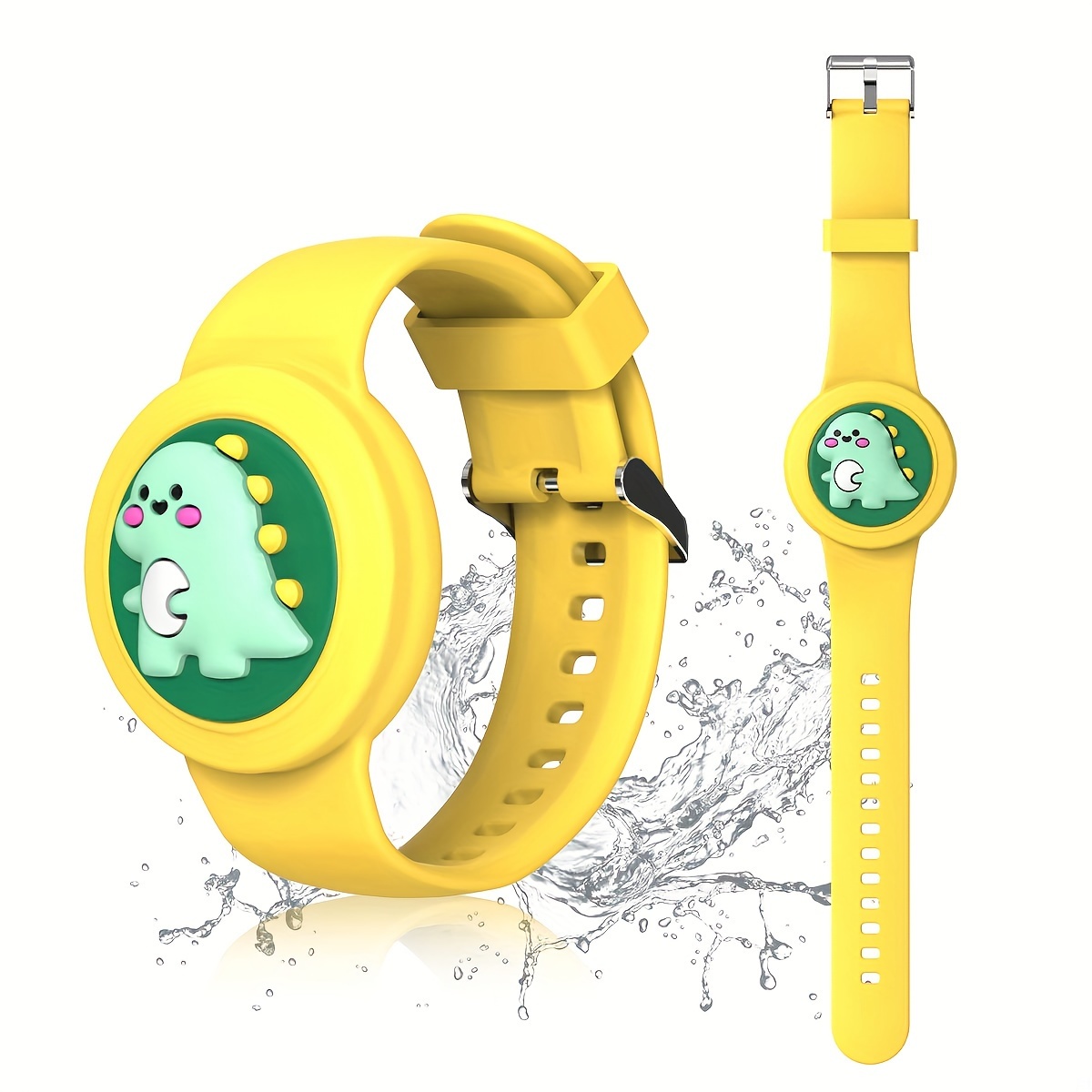 Pulsera Air Tag para niños (paquete de 2), pulsera de silicona suave para  niños, soporte ligero para rastreador GPS compatible con Apple AirTag Watch