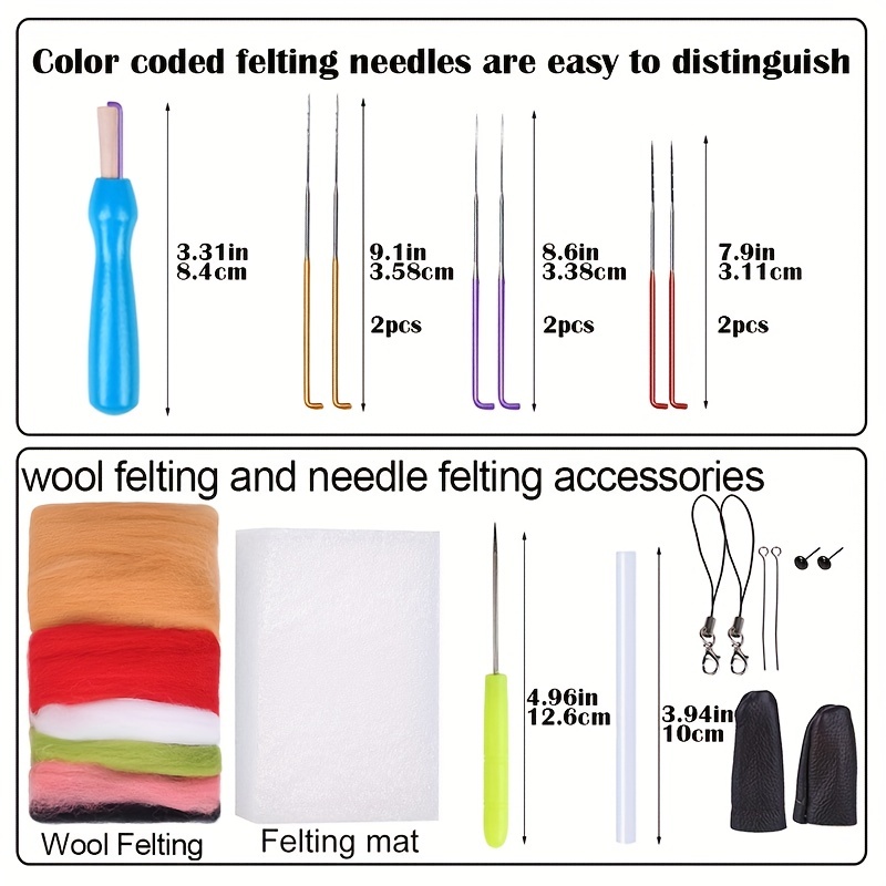 Wool Needle Felting Kit Beginner Starers Animal Dog Corgi - Temu